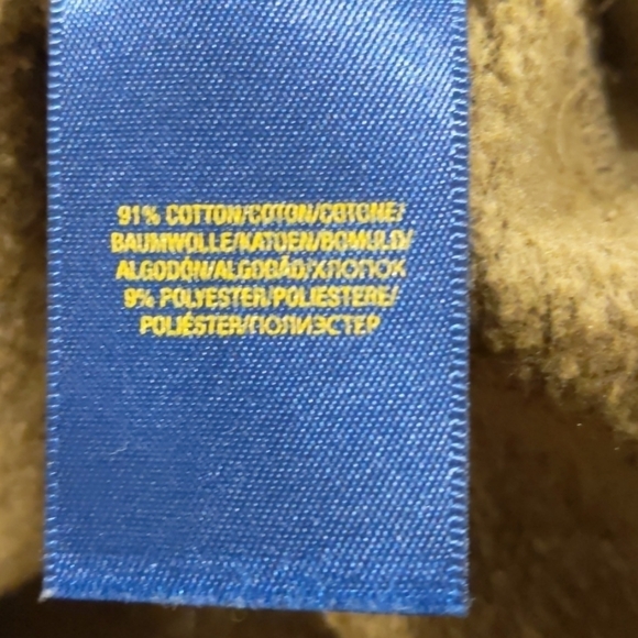 POLO Ralph Lauren boys army green sweatshirt sz 8 - Picture 7 of 7